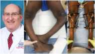 Doctor corrects Nigerian boy's bow legs, photos show they are now straight, many 'beg' him to do more