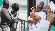 Wofai Fada beautifully celebrates first wedding anniversary with Taiwo Cole: "Love too sweet forget"