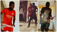 Young men who worked as painters dance happily as they trrn the inside of house into a beauty in video