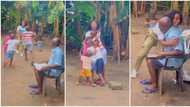 "They left last born behind": Children run in joy to welcome elder sister back from NYSC, video goes viral