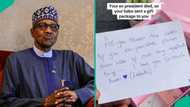 After Buhari's death, man sends his girlfriend heartfelt note with gift, what he wrote goes viral