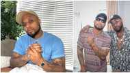 Singer Davido reacts as his equally rich cousin B-Red gives special shout out to God for their 'sweet' lives