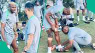 Victor Osimhen’s viral photo in Super Eagles camp sparks worry among fans