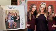 Emotional video emerges as cute twin sisters ask their step mum to officially adopt them, story goes viral