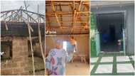 "Na small small I start": Nigerian lady buys land, patiently builds amazing structure for business in video