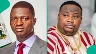 Cubana Chiefpriest reacts to Ebonyi Gov Nwifuru's remark: "If I remember him, I feel sorry for him"
