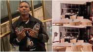 Leisure hour: Singer Wizkid spotted playing table tennis in his apartment, converts dining room