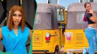 “Big business I have about 32”: Young Nigerian lady acquires 3 brand new Keke, people react