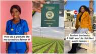 Nigerian graduate sells her shop, packs and moves abroad, becomes petty farmer, cries