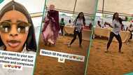 Nigerian mum loses 'composure' during dance competition at son's graduation, video goes viral