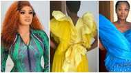 "Evil tailor": Uche Ogbodo rants as she shares what ordered and 2 botched dresses she got