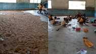 Photos showing school with no chairs and desks, children sitting on the floor break people's hearts