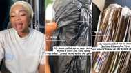 "Look what I found": Nigerian lady opens black nylon she unexpectedly received from mum, finds cash inside