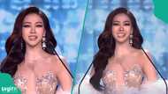 Moment Miss Grand Thailand contestant's fake teeth falls out on stage