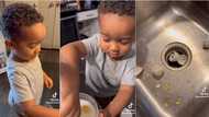 "I walked into the kitchen and saw this": Mum shocked as she sees little son breaking eggs in viral video