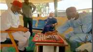 Video of Senator Kalu, APC's new national chairman, Adamu playing draft surfaces online after convention