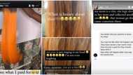 Nigerian mum seizes hair from IG vendor after low quality item was delivered to daughter for N220,000
