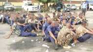 Crack down in Lagos as police raid training camp, arrest 108 naval impersonators