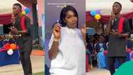 Nigerian lady shows her 15-year-old brother delivering emotional head boy speech