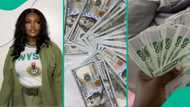 Corps member who received bundles of dollars and naira notes explains what she did, video trends