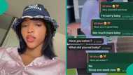 Lady tests boyfriend in leaked chat, says she hasn't eaten for 1 week, his response disappoints many