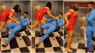 "The lion is here": Lady uses waist to dance for hubby who is training her in university, video goes viral
