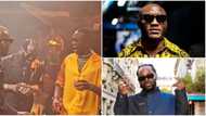"9ja Boys doings": Video of Adekunle Gold, Usman Kamaru dancing with Israel Adesanya as he celebrates trends