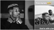 Free my bro! Zinoleesky cries out as police detain Lil Frosh over domestic violence case