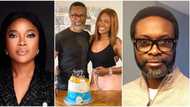 Nollywood actress Omoni Oboli celebrates hubby’s 52nd birthday with sons, goes live with him on IG