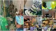 Laycon at 28: Fans flood BBNaija star's home with boxes of gifts, beautiful themed cake, other items