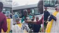 Masquerade opens mask after Mr Jollof gifts him cash, comedian says: ‘na poor man dem dey flog’