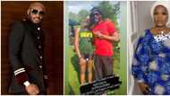 Number one cheerleader: Pero gushes over 2baba as singer attends their daughter's school game in the US