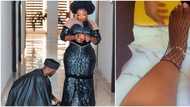 Anita Joseph seats pretty as hubby MC Fish wears boots for her in sweet video, stirs reactions from fans