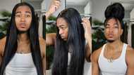 "You are so handsome": Man with long natural Hair like woman combs it, video stirs reactions on TikTok