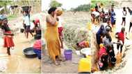 Photos of Abuja community residents drinking from dirty stream saddens Nigerians as images go viral