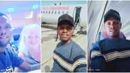 35-year-old man celebrates as his 70-year-old Oyinbo wife gifts him N541k, she's set to fly into the country