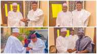 Photos emerge as vice president-elect Kashim Shettima visits Buhari's powerful nephew