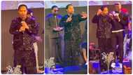 Dollar rain on Prophet Odumeje as he performs his new song in London