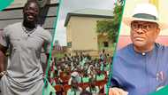 VDM renovates primary school, shares before after pictures, taunts Nyesom Wike, fans offer prayers