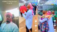 "Lovely couple": Nigerian Man could not control his emotions as he meets his Oyinbo wife for the first time