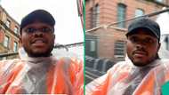 Nigerian private university graduate proudly becomes gate man in UK, shares experience in viral clip