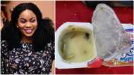 Oma Nnadi shares photos of substance she found in baby yoghurt she bought