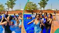 “Ned is too lucky”: Regina Daniels spends fun day at swimming pool with sons and stepchildren