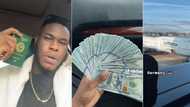 "Made money so fast": Nigerian man who relocated to Germany flaunts cash in video, people react