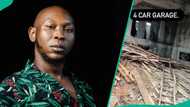 Seun Kuti flaunts uncompleted house to shun critics calling him poor: “Abandoned project go whine u”