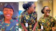 "I love You Soldier": Cute female Military officer stuns people with beauty, gets many suitors after video