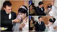 Disturbing video of man who slapped his new bride because she teased him with cake in front of guests