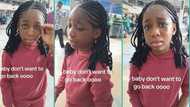 "I don't want to leave Nigeria": Little girl breaks down at airport, refuses to travel abroad