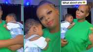 Lady who started the year as girlfriend ends it as wife and mother of cute baby, celebrates online