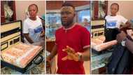Nigerian man goes shopping, asks jewellery seller to count full briefcase of 10 naira notes, video causes stir